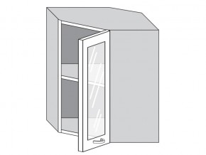 1.60.3у Шкаф настенный (h=720) угловой на 600мм со стекл. дверцей в Горнозаводске - gornozavodsk.magazinmebel.ru | фото
