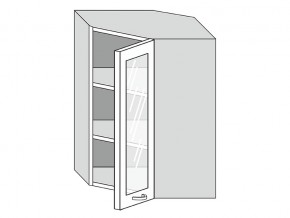 19.60.3у Шкаф настенный (h=913) угловой на 600мм со стекл. дверцей в Горнозаводске - gornozavodsk.magazinmebel.ru | фото