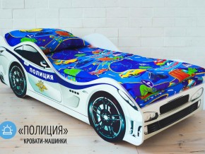 Кровать детская машина Полиции в Горнозаводске - gornozavodsk.magazinmebel.ru | фото