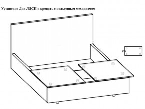 Кровать Феодосия норма 140 с механизмом подъема и дном ЛДСП в Горнозаводске - gornozavodsk.magazinmebel.ru | фото - изображение 5