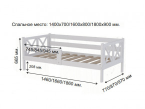 Кровать софа Аист-3 Классика белый 1600х800 мм в Горнозаводске - gornozavodsk.magazinmebel.ru | фото - изображение 2