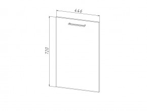 П 45 Комплект для посудомоечной машины 450 мм (цоколь + фасад) ЛДСП в Горнозаводске - gornozavodsk.magazinmebel.ru | фото